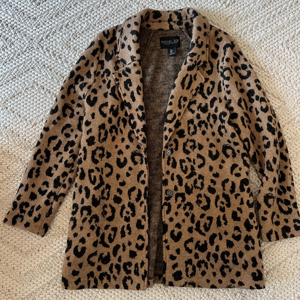 Rachel Zoe Leopard Print Women's Coat